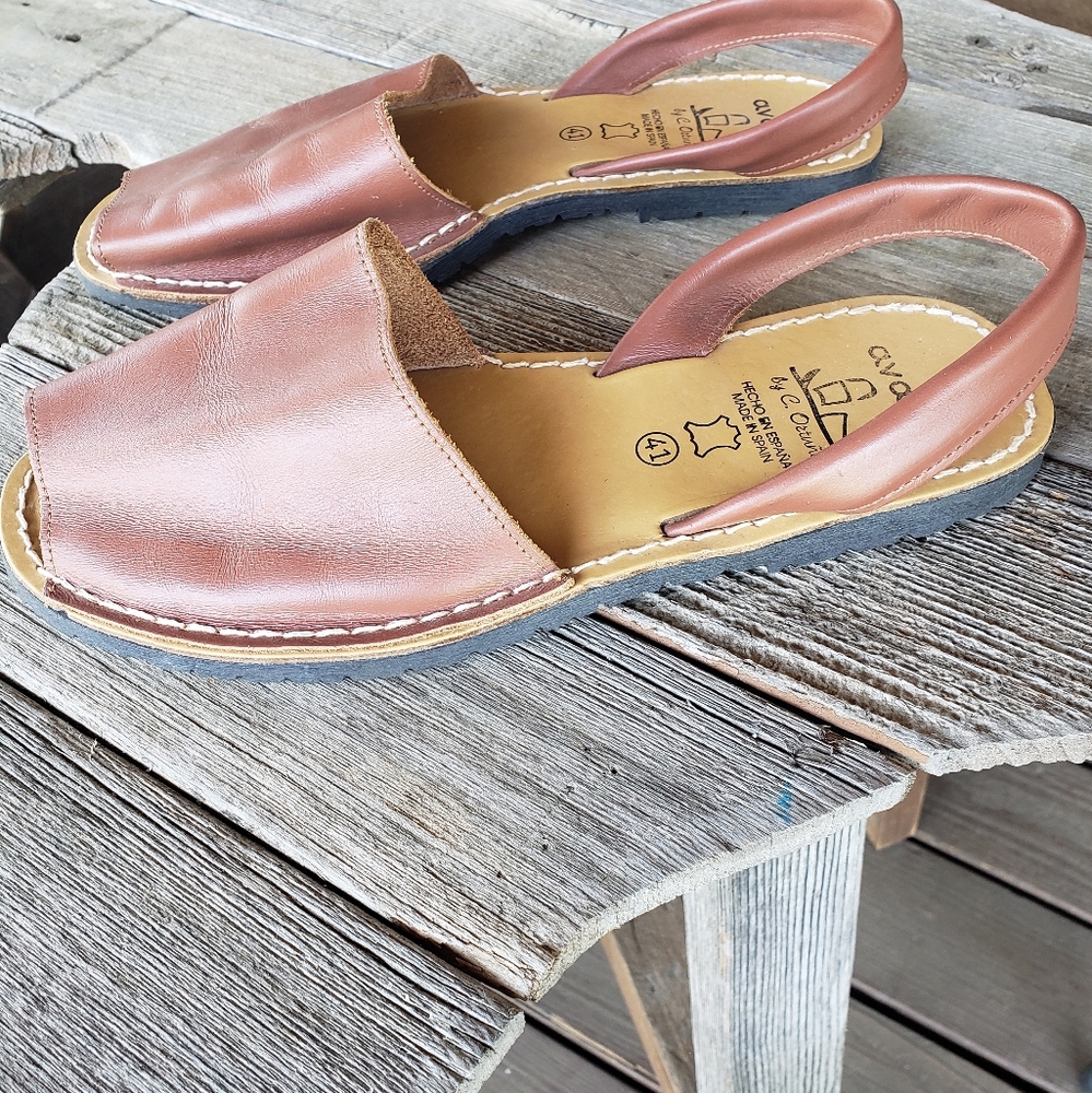 Pons Avarcas 11 Classic Leather Sandal Slingback